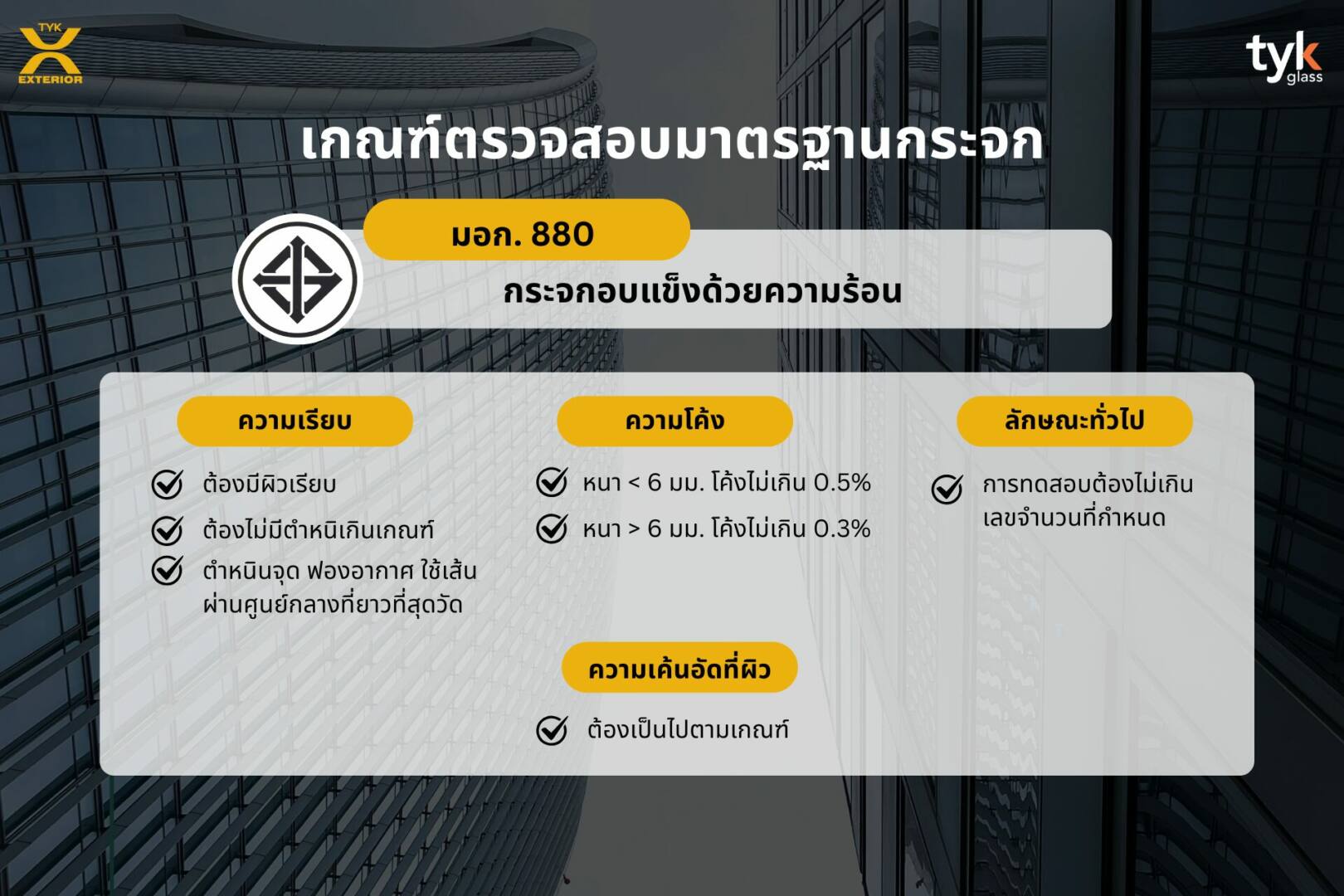 มอก. กระจกแปรรูปที่ควรรู้จัก