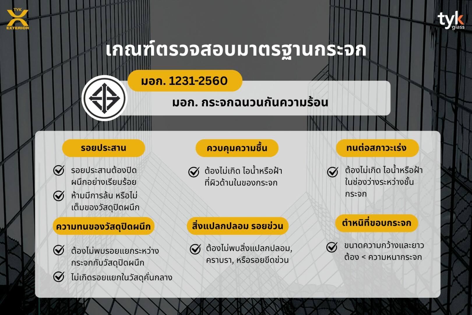 มอก. กระจกแปรรูปที่ควรรู้จัก