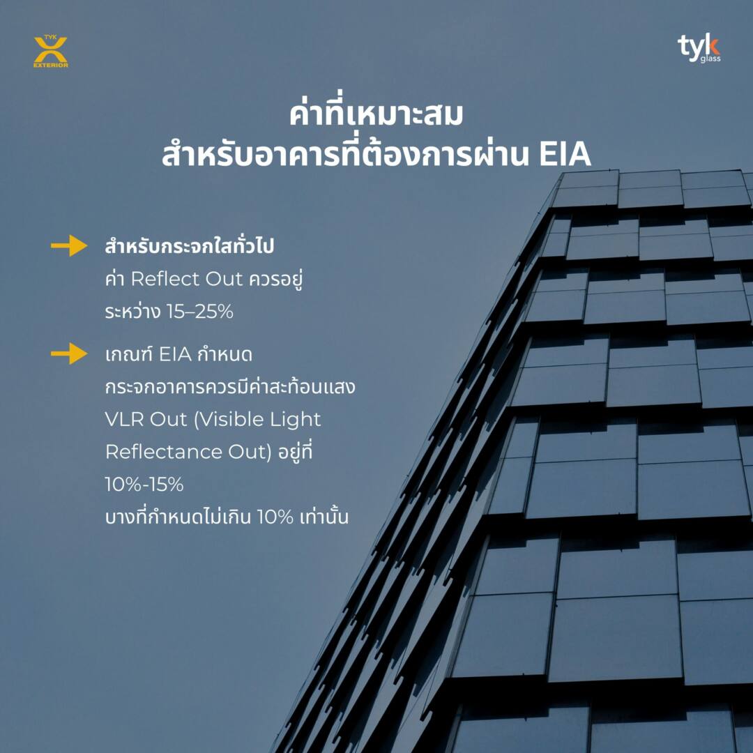 ค่าที่เหมาะสมสำหรับอาคารที่ต้องการผ่าน EIA
