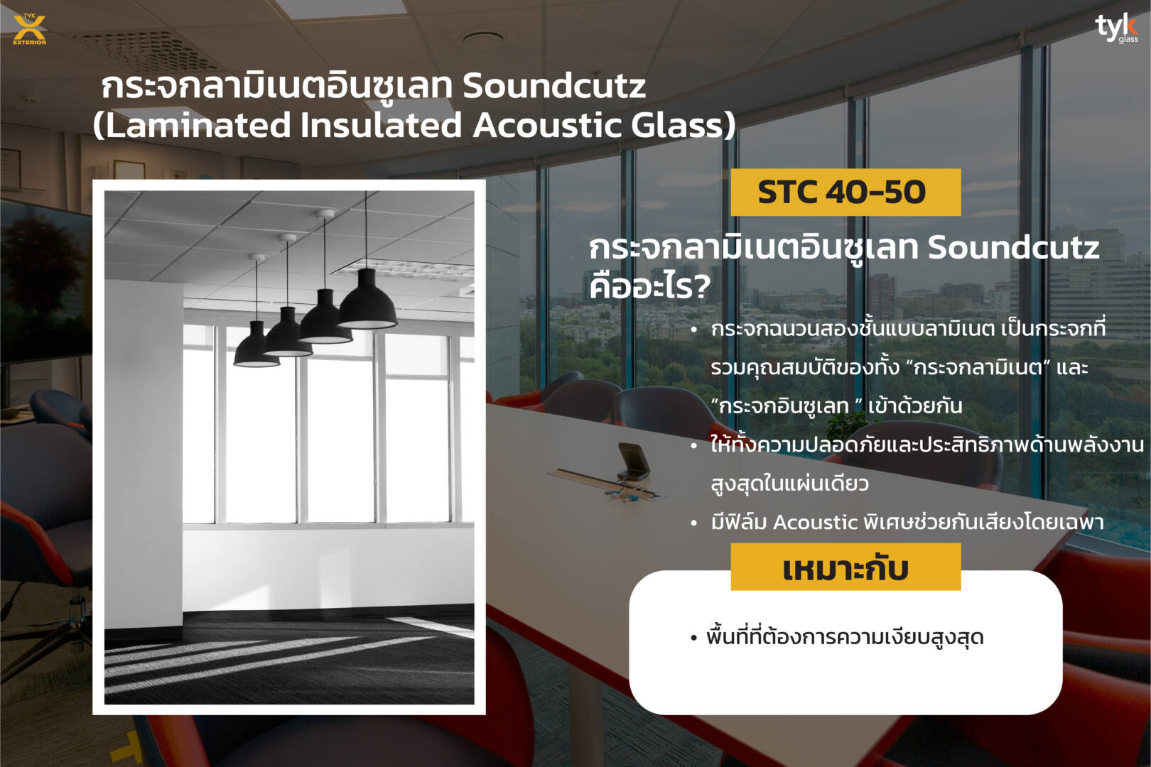 Laminated Insulated Acoustic Glass